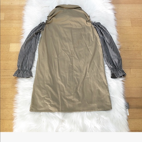 NWOT Nice Martin Hazelnut Gingham Dress - Picture 3 of 4